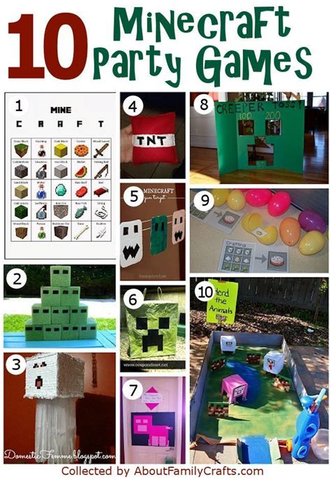 50+ DIY Minecraft Birthday Party Ideas – About Family Crafts in 2023 ...