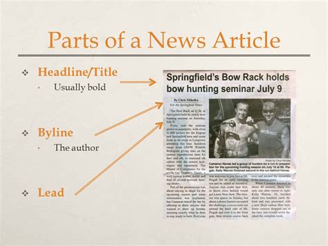 THE INVERTED PYRAMID: News reports structure