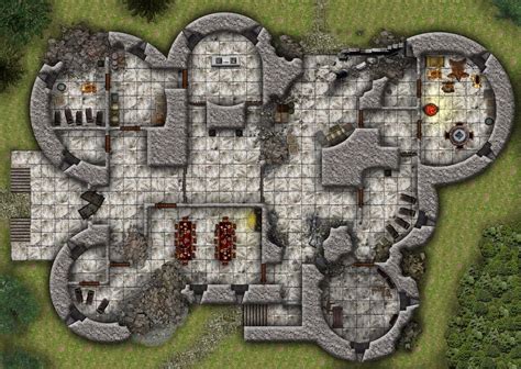 Cragmaw Castle | Planos, Mapas, Medieval