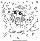 Owl Christmas Coloring Pages Over 327 Royalty Free Licensable Stock  sketch template