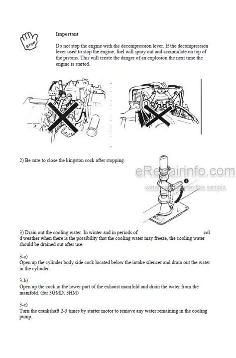 Yanmar 1GM 2GM 3GMD 3HM Operation Manual Diesel Engine