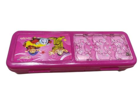 Plastic Pink Pencil Box, For School at Rs 20/piece in New Delhi | ID: 25868648133