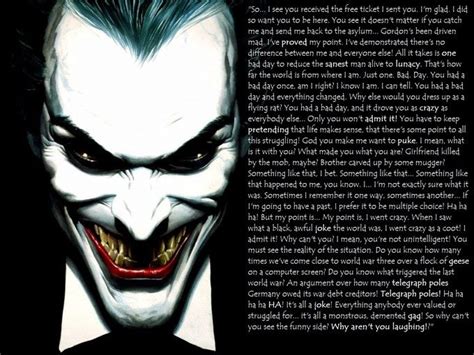 The Killing Joke comic. This is the Joker's monologue | Joker quotes ...