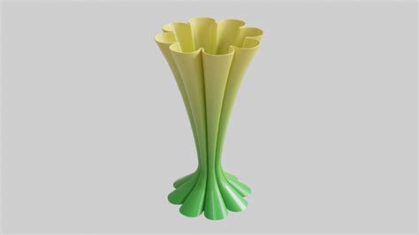 3D Flower Shaped Ceramic Vase - TurboSquid 2101582