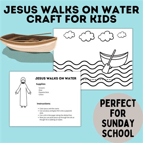 Jesus Walks on Water Craft Jesus Craft Sunday School Craft Kids Crafts ...