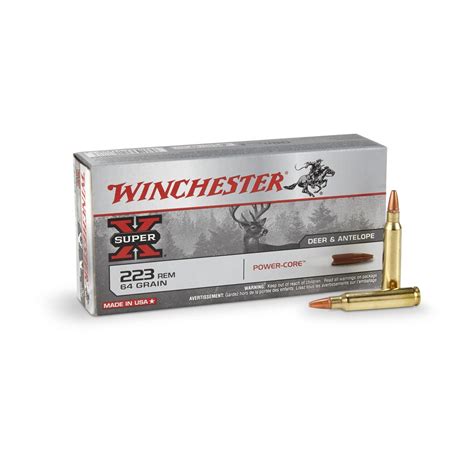 20 rounds Super-X .223-cal. Remington 64 Grain Lead Free Ammo - 204960, .223 Remington Ammo at ...