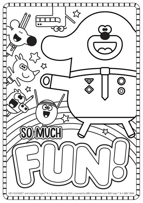 Cbeebies Printable Colouring Pages