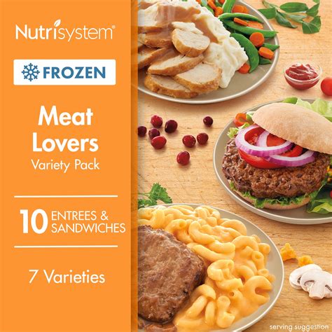 Nutrisystem Frozen Meat Lovers Variety Pack, 10 Count - Walmart.com - Walmart.com