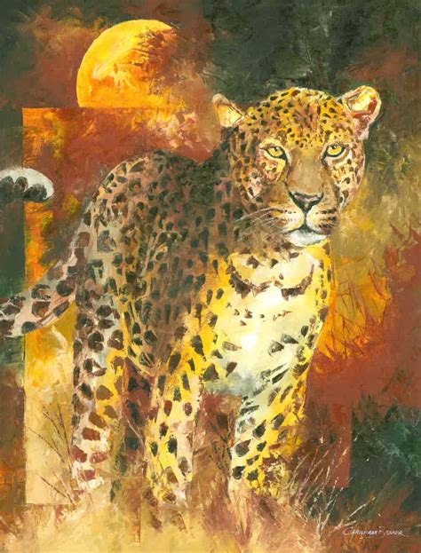 African wildlife art, paintings and drawings. Original oil paintings ...