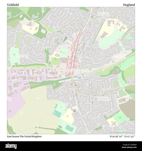 Uckfield map Cut Out Stock Images & Pictures - Alamy