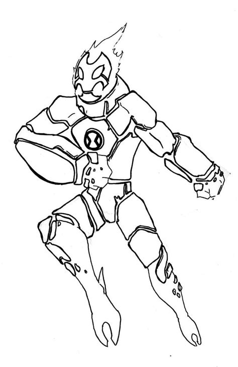 Ben 10 Heatblast Coloring Pages Ben 10 Coloring Sheets Coloring Pages ...