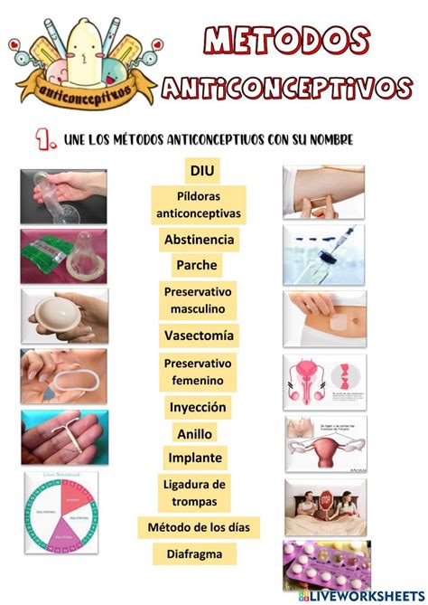 Ejercicio de Metodos Anticonceptivos en pdf online | Salud y adolescencia, Consejos para la ...