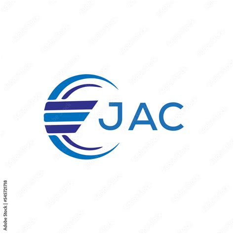 JAC letter logo. JAC blue image on white background. JAC vector logo ...