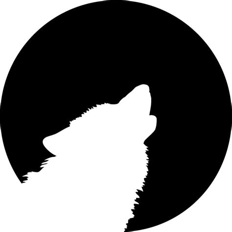 Wolf Face Silhouette at GetDrawings | Free download