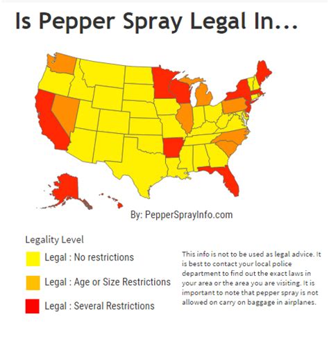 Pepper Spray Laws by State | U Back Off