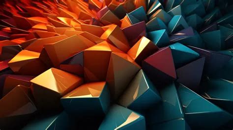 3d Geometric Shapes In Abstract Wallpaper Background, Abstract Wallpaper, 3d Wallpaper, 3d ...