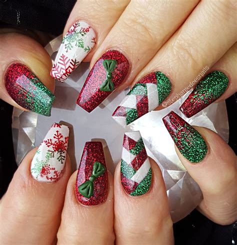 Acrylic Nails Designs For Christmas / Acrylic coffin shape nail design is necessary for ...