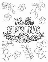 35 Spring Coloring Pages For Kids  ColoringPagesWKxom sketch template