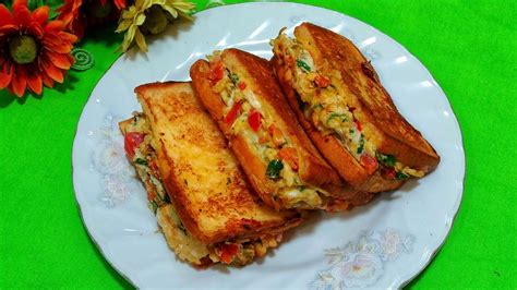 Bread Omelette Recipe With Cheese ll Bread Egg Toast : It's so ...