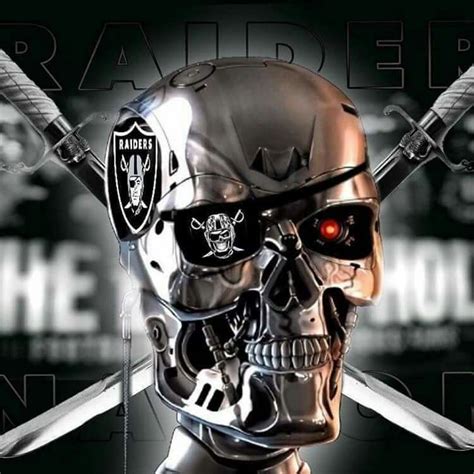 Nice raider skull it looks like termanater | Raiders girl, Raiders ...