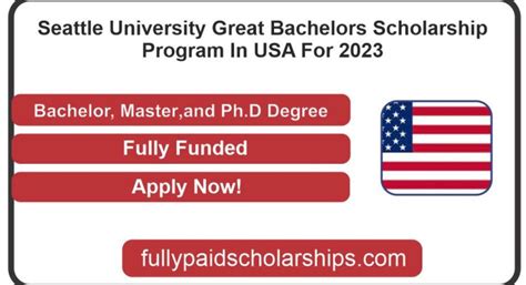 Seattle University Great Bachelors Scholarship Program In USA For 2023!! Fully Funded - Fully ...