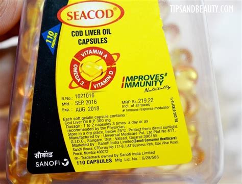 Seacod Cod Liver oil Capsules for Vitamin D3 and DHA Review, Uses and Dosage