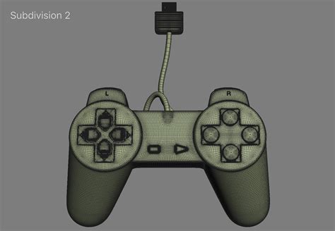 Sony playstation classic controller model - TurboSquid 1390141