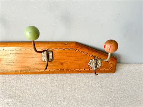 Vintage Mid-century Wall Coat Rack Wall Mount Coat Rack - Etsy