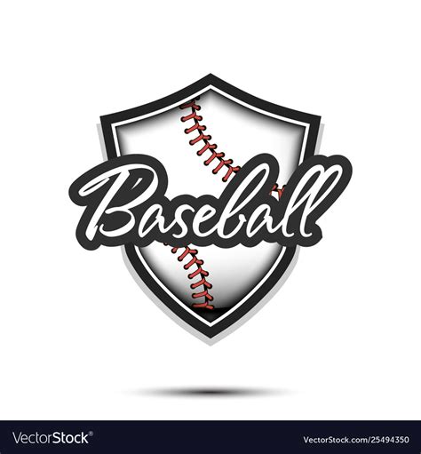 Baseball logo design template Royalty Free Vector Image