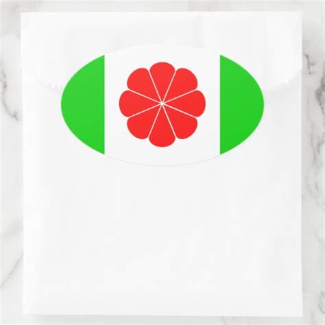 Taiwan independence flag oval sticker | Zazzle