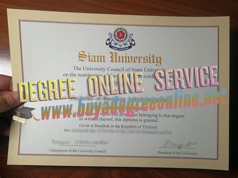 Where to order a fake Siam University diploma in Thailand