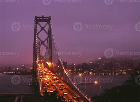 Bay bridge at night 905086 Stock Photo at Vecteezy