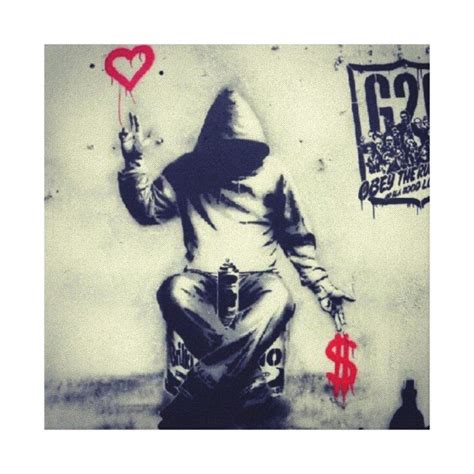 Money or Love Graffiti Canvas Print | Zazzle | Street art, Street art ...