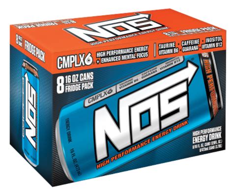 NOS® Energy Drink Multipack Cans, 8 pk / 16 fl oz - Fred Meyer