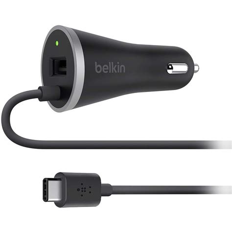 Belkin USB Type-C Car Charger with USB Type-A Port