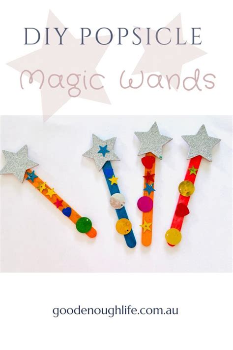 DIY Popsicle Magic Wands | Easy crafts for kids, Crafts for kids, Magic crafts