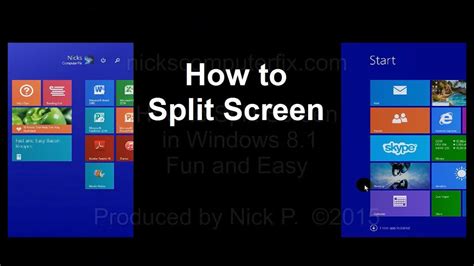 Split Screens In Different Versions Of Windows