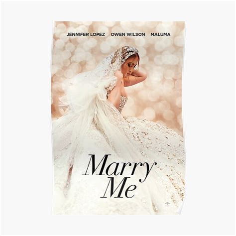 "Marry Me Poster" Poster for Sale by Shulerrod | Redbubble