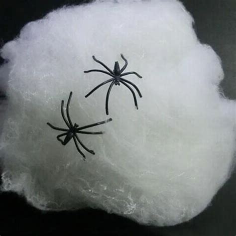 Halloween Scary Party Scene Props White Stretchy Cobweb Spider Web Horror Halloween Decoration ...