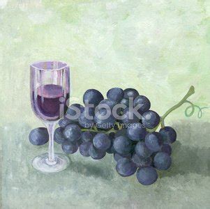 Oil Painting Of Red Wine Grapes Stock Vector | Royalty-Free | FreeImages