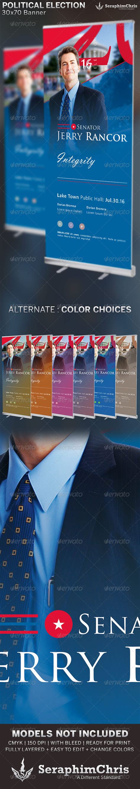 Political Election: Banner Template by SeraphimChris | GraphicRiver