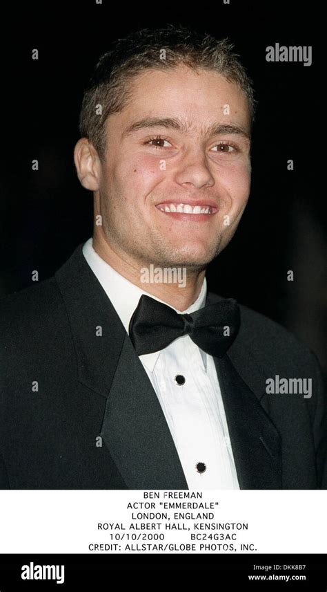 Oct. 10, 2000 - ROYAL ALBERT HALL, KENSINGTON - BEN FREEMAN.ACTOR ...