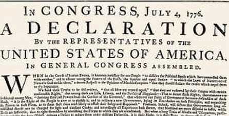 Declaration of Independence - The American Revolutionary War