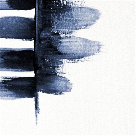 Blue Minimalist Art, Blue Minimalist Print, Modern Watercolor Art ...