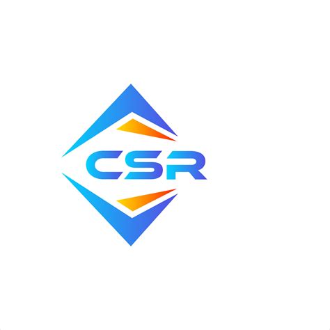 CSR abstract technology logo design on white background. CSR creative initials letter logo ...