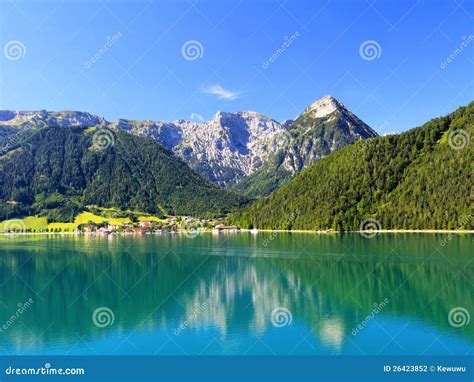 The Achensee Lake in Austria Stock Photo - Image of summer, pine: 26423852