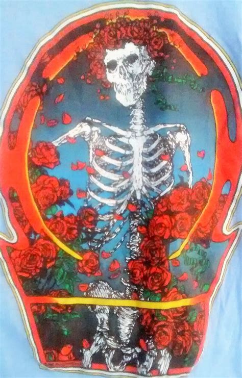 Grateful Dead, Band T Shirt, Kelley/Mouse Bertha Skull & Roses Art ...