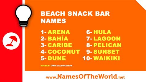 10 beach snack bar names