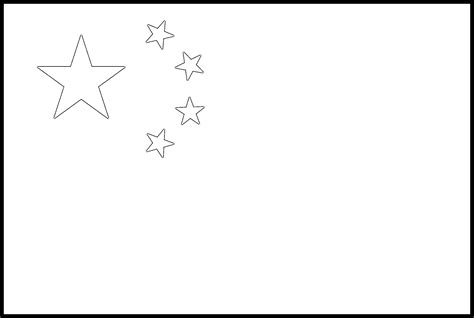 China Flag Colouring Page – Flags Web