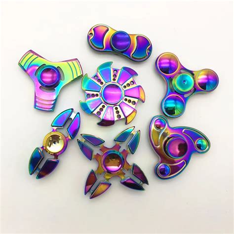 Aliexpress.com : Buy New 9 Style Fidget Spinner Metal Hand Spinner ...